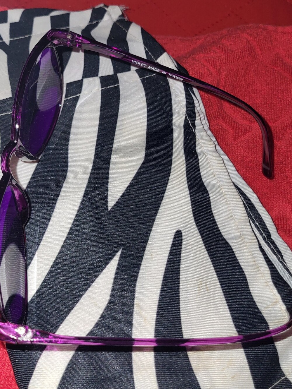 Women's Purple Sunglasses - Picture 6 of 6